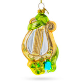 Irish Harp Glass Christmas Ornament