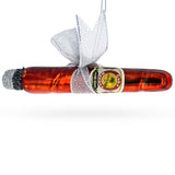 Premium Cigar with Box Glass Christmas Ornament