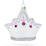 Princess Crown Glass Christmas Ornament