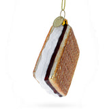 Chocolate-Dipped Cookie or Biscuit Glass Christmas Ornament