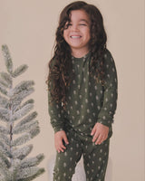 Pijama de bambú de árbol de Navidad - Conjunto de 2 piezas