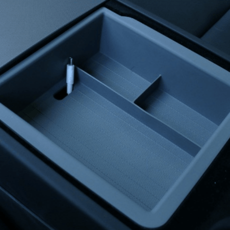 Double-Layer Center Armrest Storage Box for Model 3 Highland/Y Juniper | 3 Colors