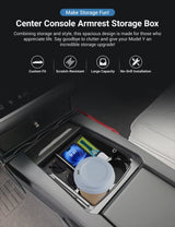 Center Console Armrest Storage Box for Tesla Model S/X