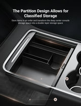 TESERY Center Console Tray for Model 3 & Model Y