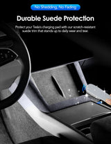 Center Console Wireless Charger Cover Trim for Model 3 Highland & Model Y Juniper