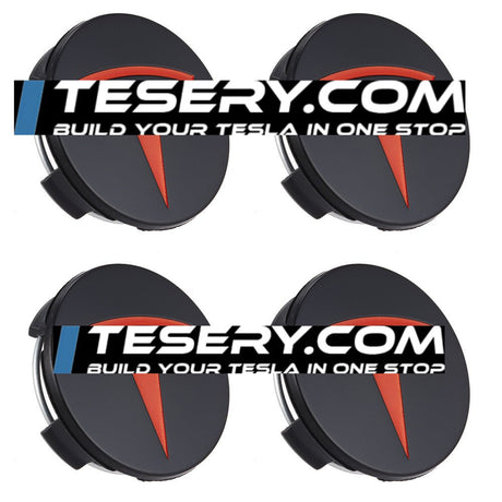 Wheel Center Cap Kit with Puller for Model 3/Y/S/X | 4 Hub Caps + 20 Lug Nut Covers