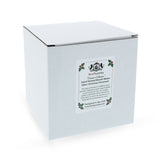 Santa with White Reindeer Glass Christmas Ornament