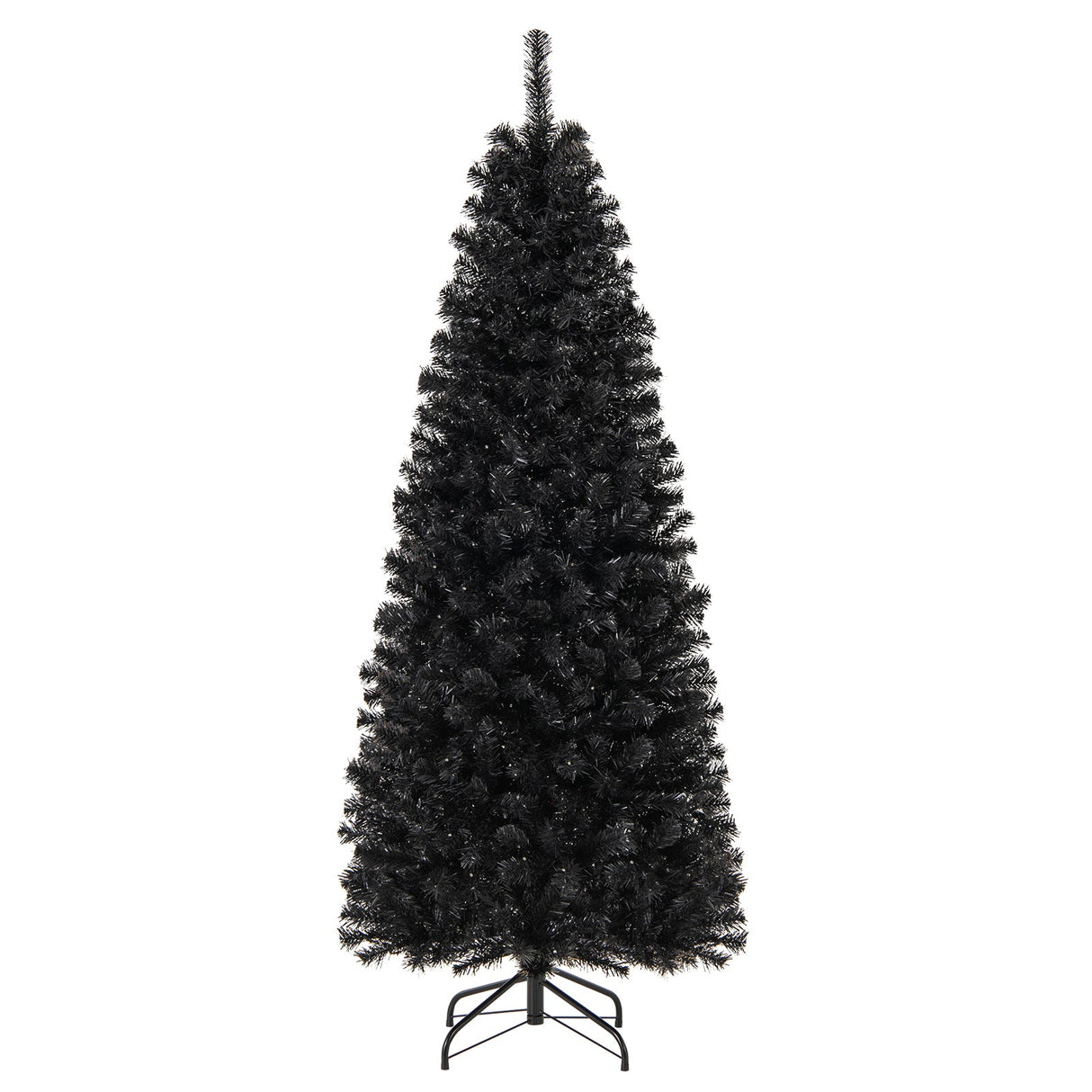 Árbol de Navidad/Halloween preiluminado con puntas de ramas de PVC y luces blancas cálidas