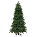 Árbol de Navidad Artificial Preiluminado de 6/7.5 pies con 11 Modos y Base de Metal