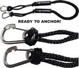 2PK SandShark Carabiner Clips 5/16" (8mm) - Stainless Steel Clip for Boat Lines