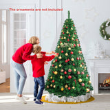 Árbol de Navidad artificial de PVC con soporte de metal sólido