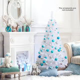 8 ft White Artificial PVC Christmas Tree with Stand