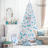 8 ft White Artificial PVC Christmas Tree with Stand