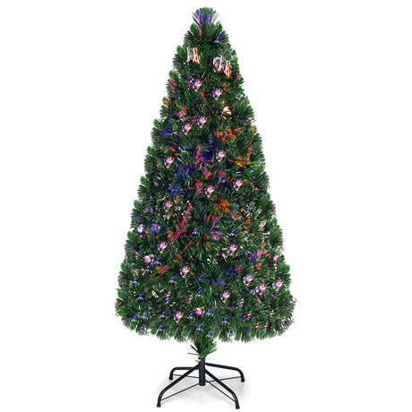 Árbol de Navidad artificial de PVC con fibra óptica de 0.9 m / 1.2 m / 1.5 m / 1.8 m