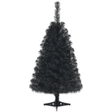 36 Inch Unlit Artificial Christmas Mini Tree with Plastic Stand-Green