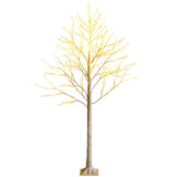 Pre-lit White Twig Birch Tree for Christmas Holiday with LED Lights