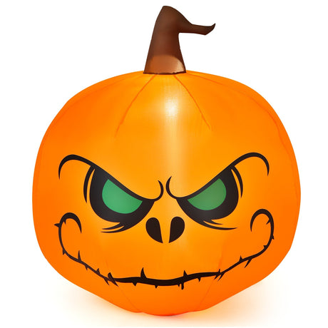 Calabaza inflable de Halloween de 4 pies con luz LED incorporada