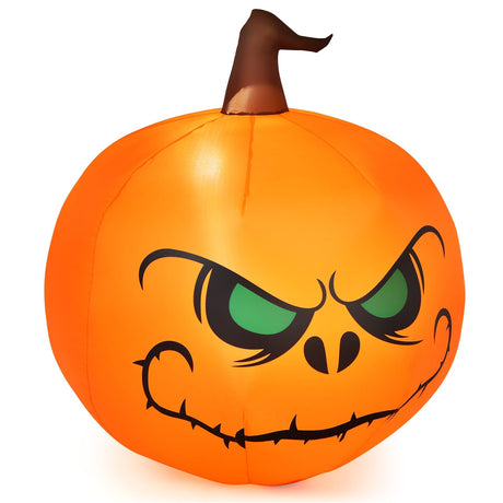 Calabaza inflable de Halloween de 4 pies con luz LED incorporada