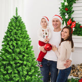 Árbol de Navidad artificial nevado con soporte metálico
