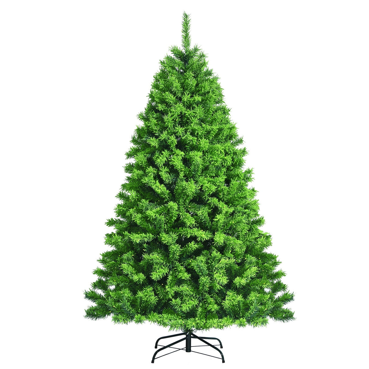Árbol de Navidad artificial nevado con soporte metálico