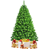 Árbol de Navidad artificial nevado con soporte metálico