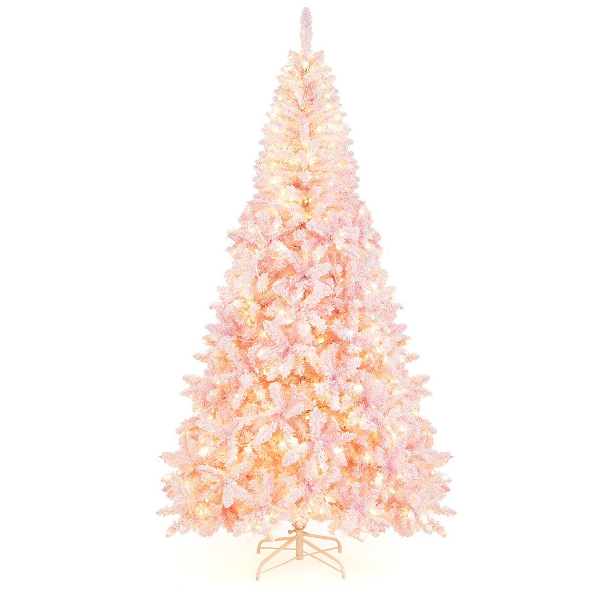 Árbol de Navidad floculante de 7.5 pies
