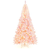 Árbol de Navidad floculante de 7.5 pies
