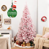 Árbol de Navidad floculante de 7.5 pies