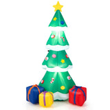 Árbol de Navidad inflable de 1.80 metros con 3 cajas de regalo