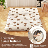 Foldable Futon Mattress with Washable Cover and Carry Bag for Camping