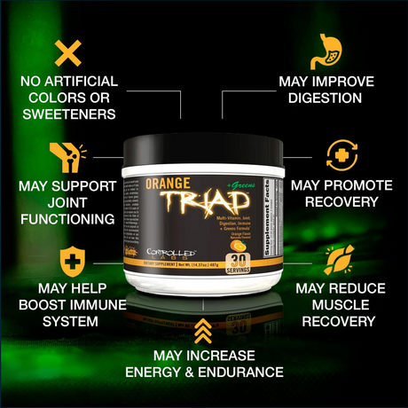 Controlled Labs Orange Triad + Greens, 30 Porciones