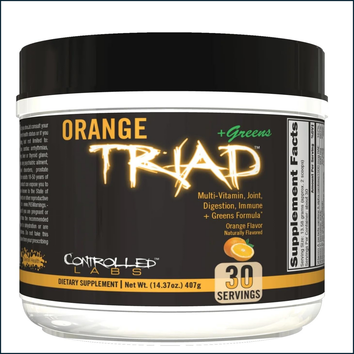 Controlled Labs Orange Triad + Greens, 30 Porciones