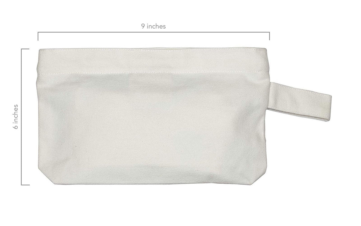 Estuche con cremallera de lona