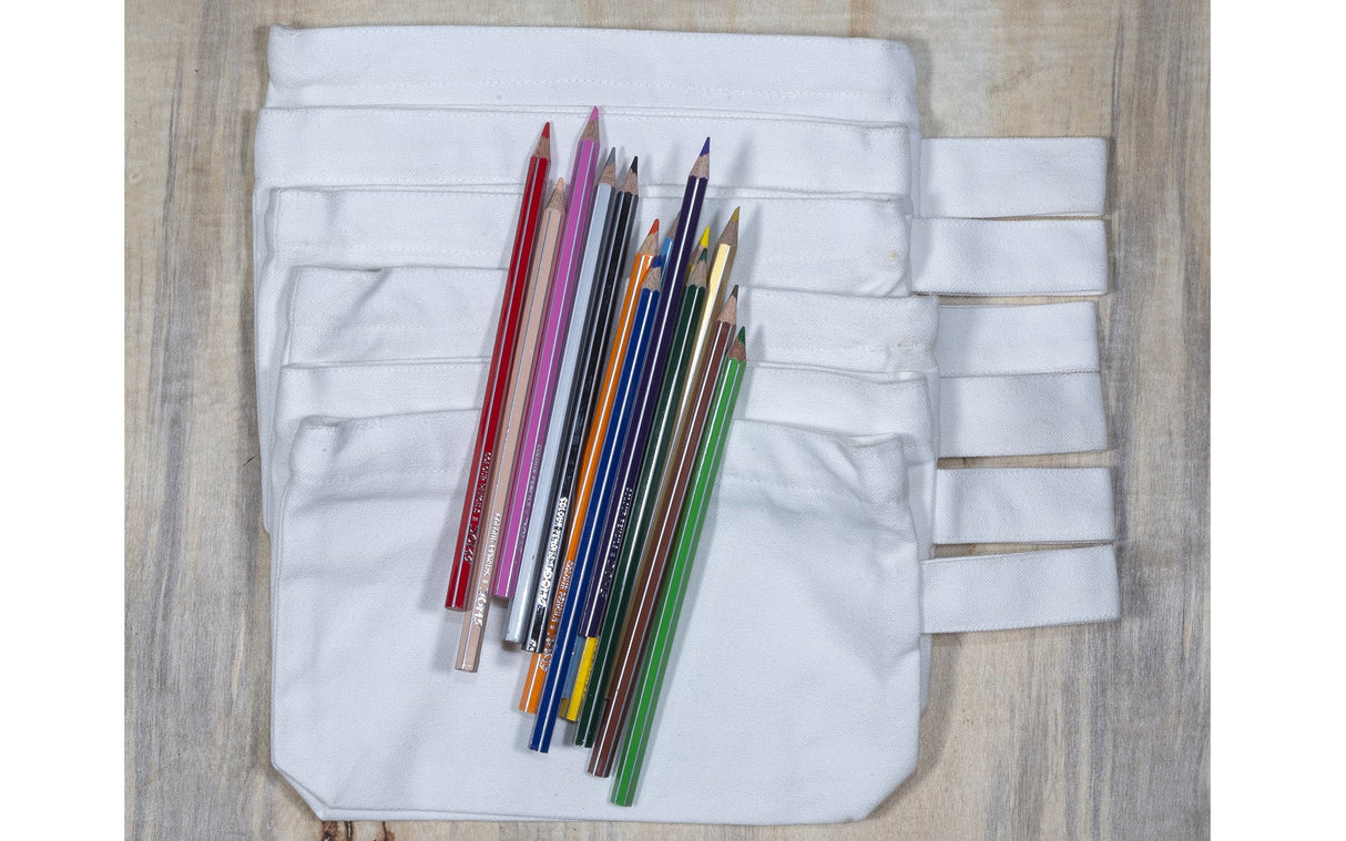Estuche con cremallera de lona