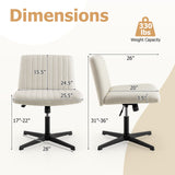 Criss Cross Legged Chair No Wheels 120¬∞ Rocking Adjustable Height