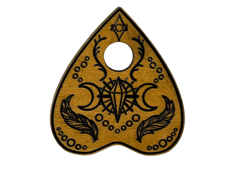 Small Crow & Crystal Spirit Board - Light Stain