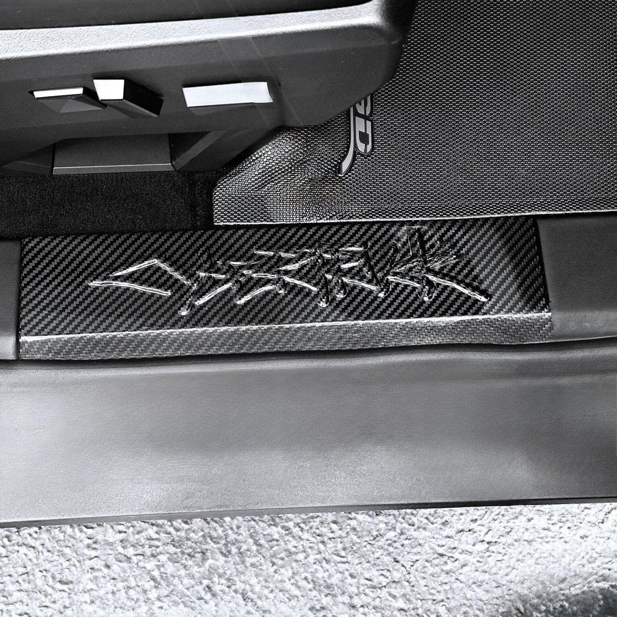 Cybertruck Performance Look Dry Carbon Fiber Front Door Sill Trim (1 Pair)