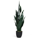 35.5 Inch  Indoor-Outdoor Artificial Fake Snake Plant