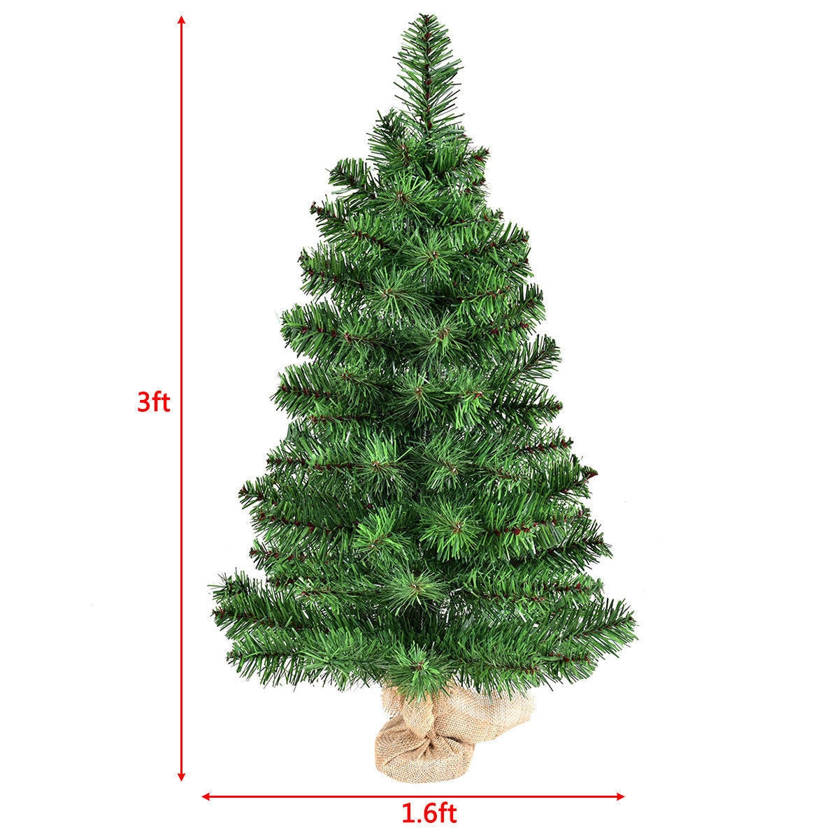 Decoración de Temporada Navideña Árbol de Navidad Artificial de PVC