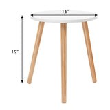 Mesa de centro redonda moderna de 16 pulgadas
