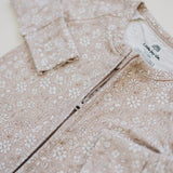 Pelele de bambú Dainty Ditsy con cremallera