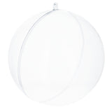 5.5-Inch DIY Fillable Clear Plastic Christmas Ball Ornament