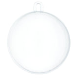 Openable Fillable Clear Plastic Christmas Ball Ornament DIY Craft 3 Inches