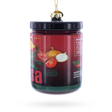 Fresh Salsa Jar Glass Christmas Ornament