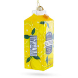 Lemonade Carton Glass Christmas Ornament