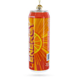 Energy Drink Can Glass Christmas Ornament