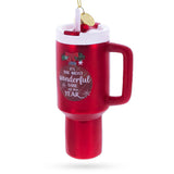 Holiday Coffee Mug Tumbler Glass Christmas Ornament