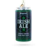 Irish Ale Beer Can Glass Christmas Ornament