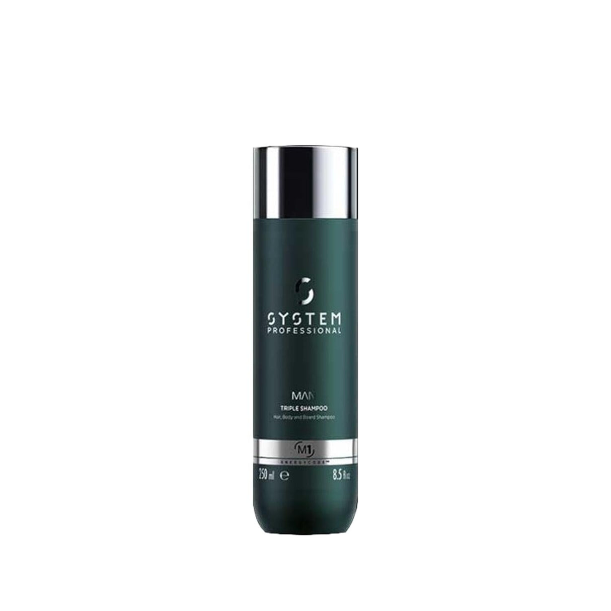 Wella System Professional Man 3-in-1 Shampoo - Simplifies Grooming for Hair, Body & Beard - 8.45 fl oz