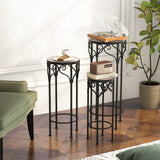 Soporte decorativo para flores con tapa de cerámica para patio